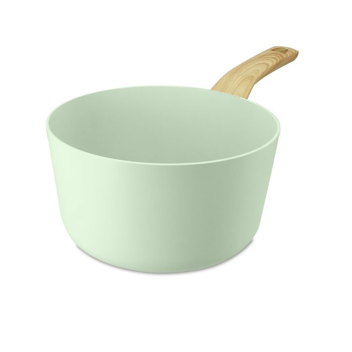 Set De 5 Ustensiles De Cuisine Menastyl Colorama Céladon - Aluminium, Revêtement Céramique Antiadhésif, Induction Compatible