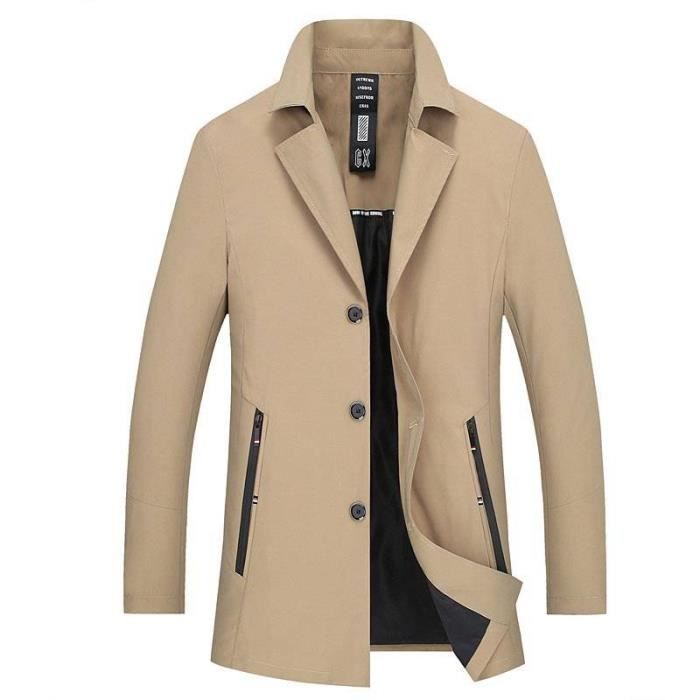 Veste longue mi saison homme Clearance