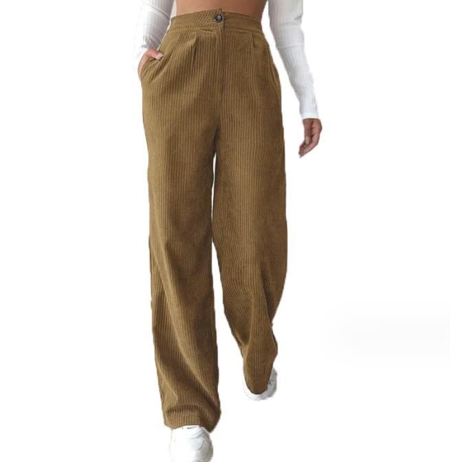 Pantalon femme velours grosses cotes on sale