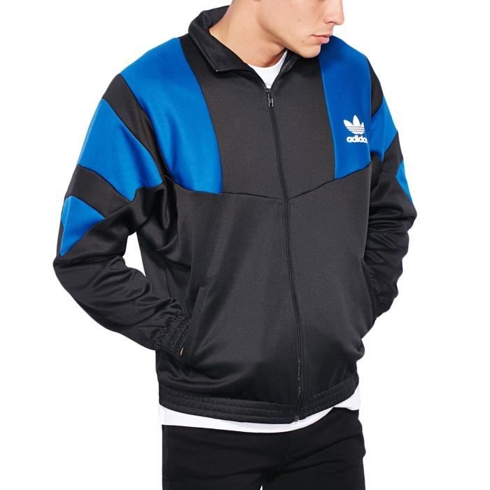 veste adidas bleu et noir