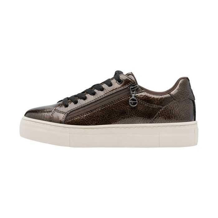 tamaris Basket Basse Cuir Tamaris - Bronze Pat
