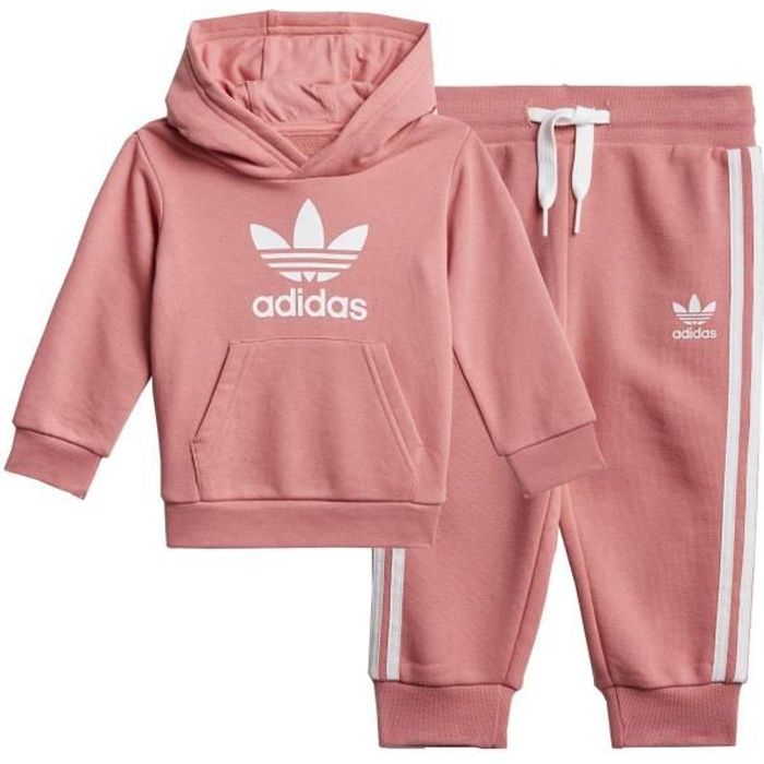 ADIDAS TREFOIL HOODIE SURVETEMENT FILLE ROSE GN8198 9 12 M Rosa