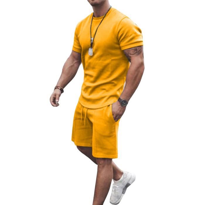 Ensemble jaune homme outlet
