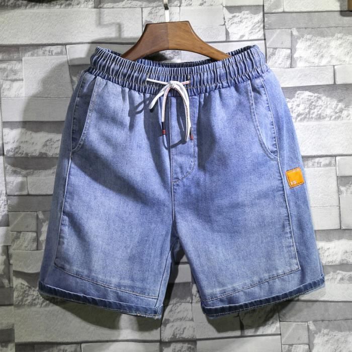 Short pour hommes Bermuda Taille élastiquée Pantacourt 7/8 longueur