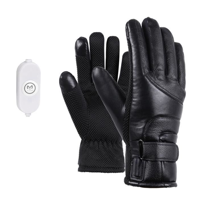 Royoo Gants Chauffants Électrique Rechargeables Gants Et Moufles Fe