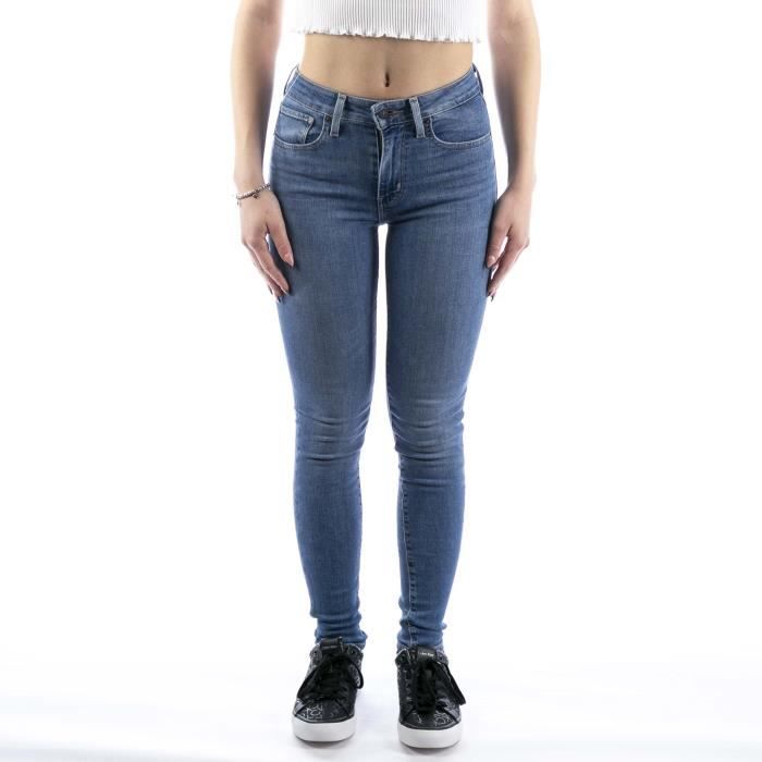 Levis Jeans 721 Taille Haute Skinny Bleu Bleu Cdiscount Pret a Porter