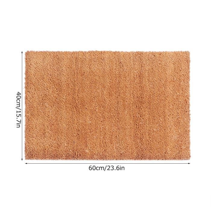 Tapis d’entrée d’extérieur en noix de coco - Paillasson antidérapant de bienvenue avec coccinelles - 40x70 cm