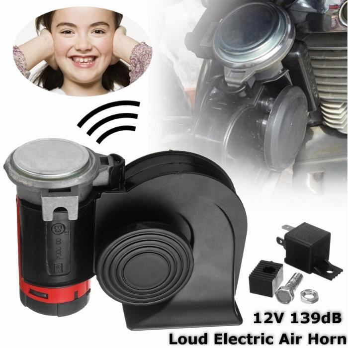 Klaxon à Air Double 12V - 139 DB - Pour Voiture, Camion, Bateau - Son Puissant - Neuf