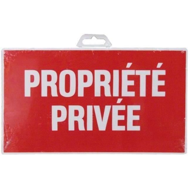 Plaque propriété privée - 330x200 mm