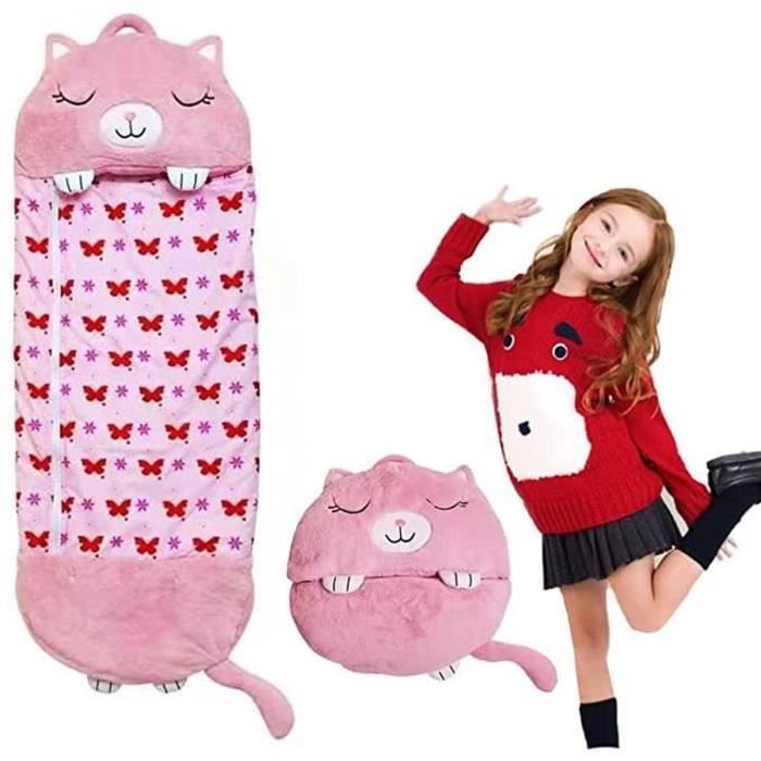 Sac Couchage Enfant Maternelle Sac De Couchage Enfant 2en1 Animal - Transformable En Oreiller - Doudou Sieste Voyage Accessoire Pyjama Party