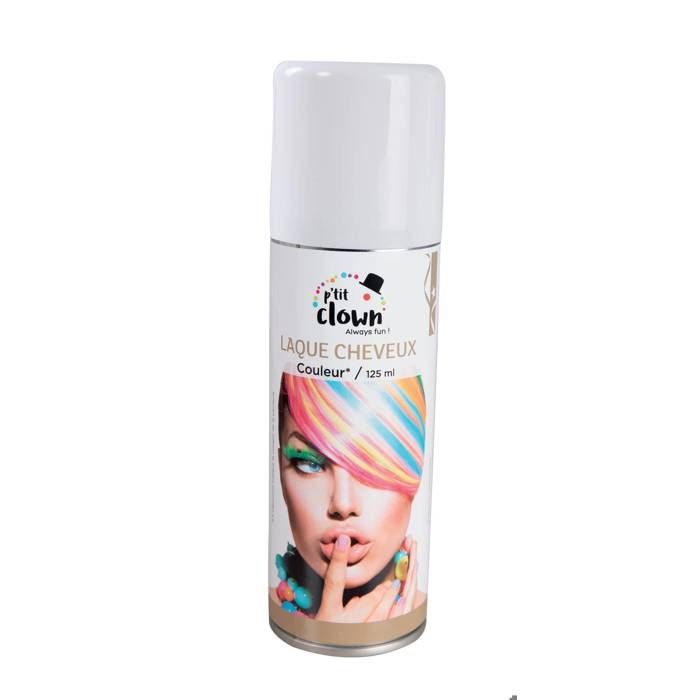 Bombe aérosol laque cheveux blanc PTIT CLOWN 125ml Adulte mixte — free download