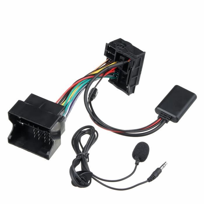 Adaptateur Audio Bluetooth Pour Autoradio Citroën/Peugeot - Connexion 12 Broches Avec Microphone - 13