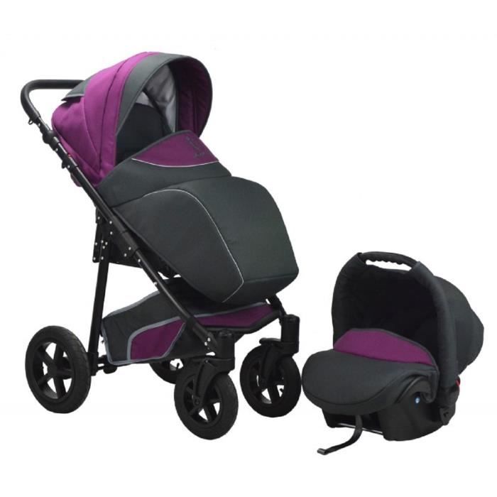 poussette trio chicco violette
