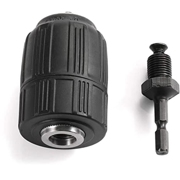 Mandrin Perceuse 13 Mm Métal Autobloquant Sans Clé – Remplacement Robuste Acier Rapide 1/2 Pouce Pour Perceuse Électrique
