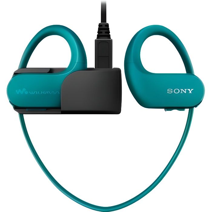Lecteur numérique serre-tête SONY Walkman Sport étanche 4Go Bleu