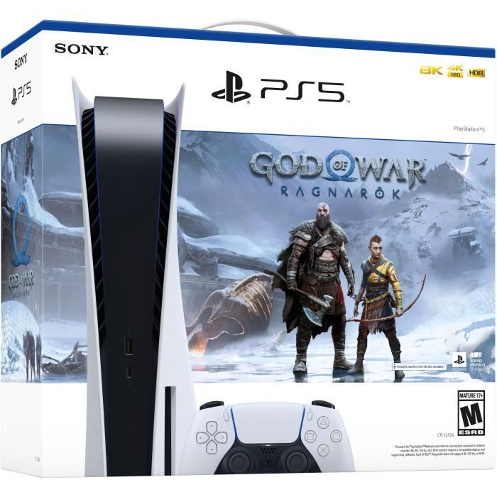 PlayStation 5 Console PS5 (bluray version) + God of War Ragnarok