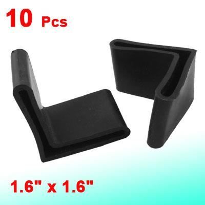 10 Pcs 40 Mm X 40 Mm Angle De Fer Embout Patin Pied De Meuble
