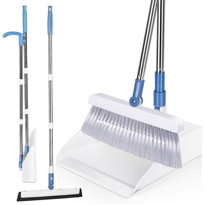 Myiosus Ensemble Balai et Pelle Long Manche, Balai Raclette Sol ...