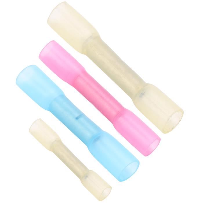 100 Pièces Connecteur Gaine Thermorétractable 10-26 AWG Cosses Bornes