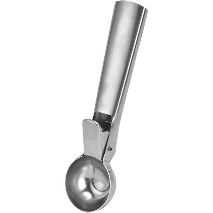 Cuillère à Glace En Acier Inoxydable – Avec Gâchette, Poignée Confort, Pour Boules Parfaites