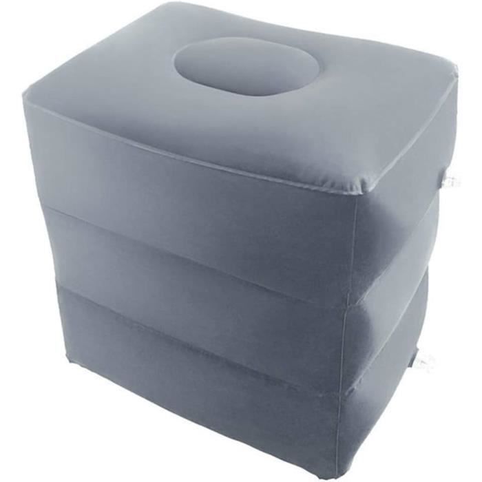 Repose-pieds Gonflable Ultra-Confort Pour Avion, Voiture Et Maison – AirGoods Noir