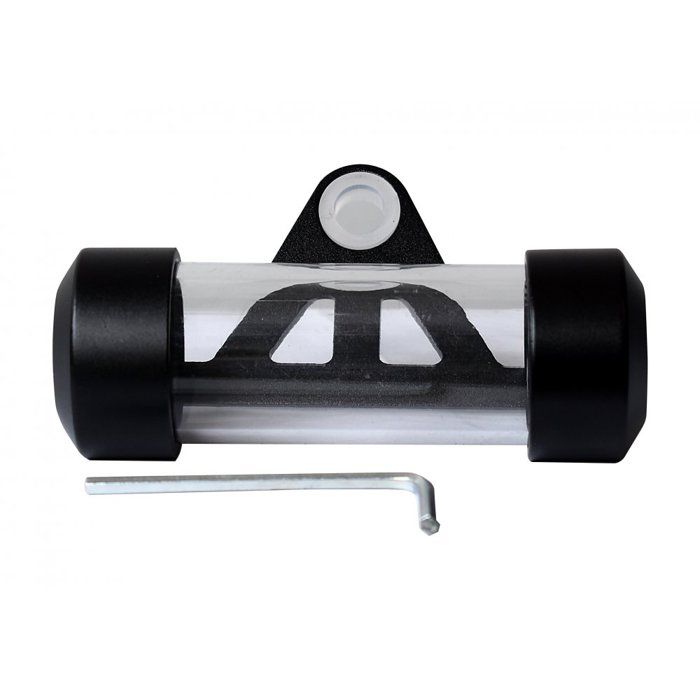Support Vignette Moto Aluminium 50x30mm - Cylindrique Gris Pour Plaque Immatriculation