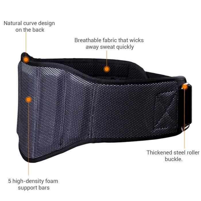Ceinture De Musculation Renforcée Pour Squat Et Traction - Chaîne En Acier Et Double Anneau D - Longueur 82 Ou 102 Cm - Compatible Avec Disques De Poids