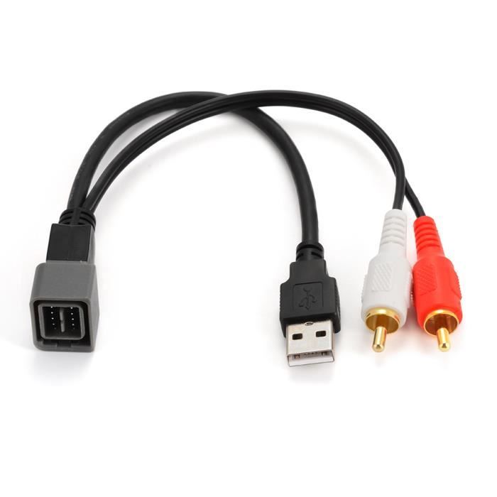 Xcsource Adaptateur Audio Voiture Vers Usb 2 Rca Ac1267 Prix Pas Cher Cdiscount