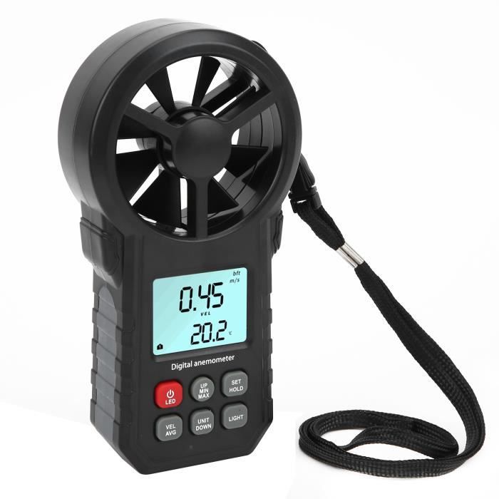 Anemometre Portable Anémomètre Numérique Haute Précision  ±5%  Avec Retro Eclairage Lcd Anemometre Portatif Pour Exterieur Havc Drones 98447451