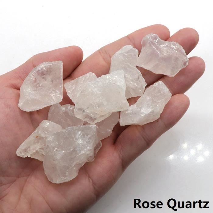 GALET,Rose Quartz-50g--Cristaux de Quartz brut naturel, forme ...