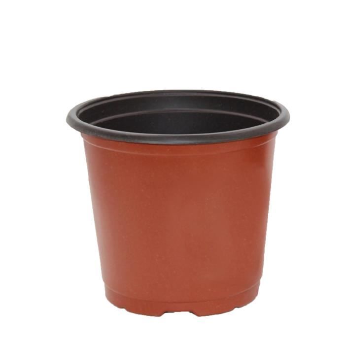 Pot de pépinière de plantes en plastique épaissi 2 pot de semis de couleur conteneur de plantes de fleurs pour la cultur JA516