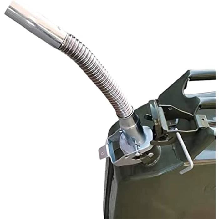 Bec Verseur Métal Flexible Pour Jerrican - 3.5L, Acier Inoxydable, Pour Carburants Et Liquides Techniques