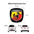 Autocollant 3D Abarth Officiel Logo de Remplacement pour Fiat 500-1