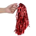 NAKESHOP Useful Cheerleader Pom Poms Squad Cheer Sports Party Dance Accessories (rose red)-1