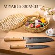 Miyabi 34374-181-0 Couteaux Japonais Santoku 180 mm Argent[117]-1