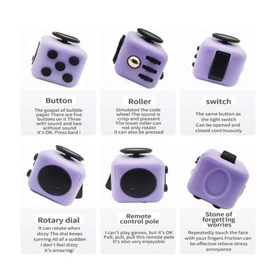 HAMKU 4 Pièces Fidget Cube Anti Stress Jouet Pour Réduire Le Stress En Cas De Nervosite Pour Tous Les Groupes D Age