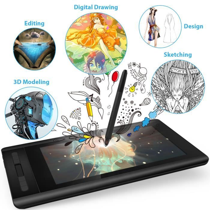  Artist 12 Tablette Graphique avec Ecran 19201