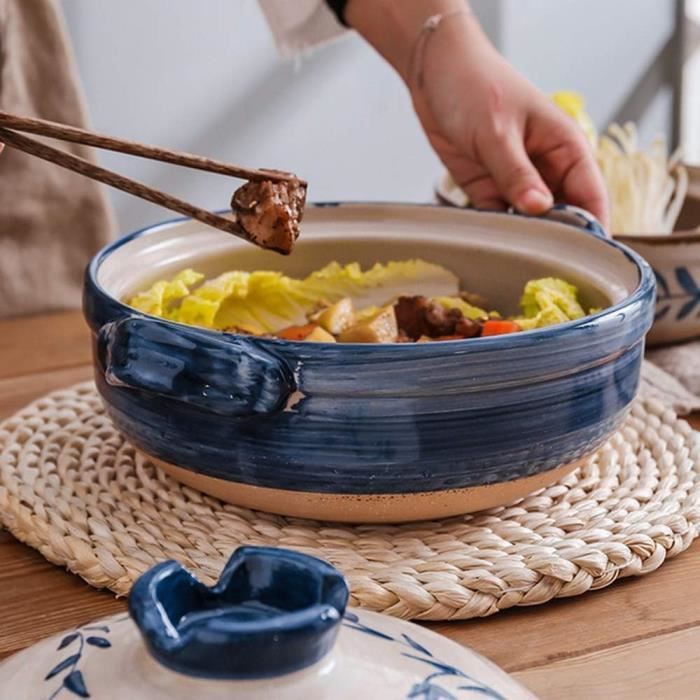 Casserole avec couvercle, casserole japonaise antiadhésive