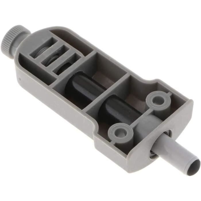 Amortisseurs De Poubelle ECSiNG Lot De 2 - 91x49x7,8 Mm - Mécanisme Fermeture Douce En Acier Et Plastique Argenté