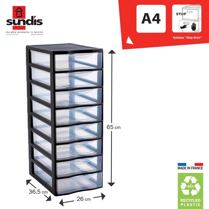 tour-de-rangement-sundis-8-tiroirs-noir-format-a4-fabriqu-en