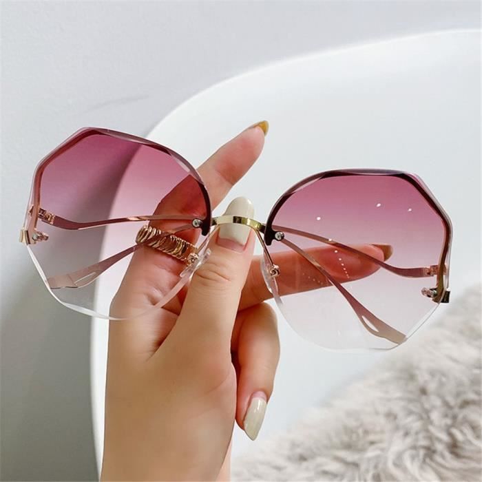 Lunettes de soleil femme rose 2025