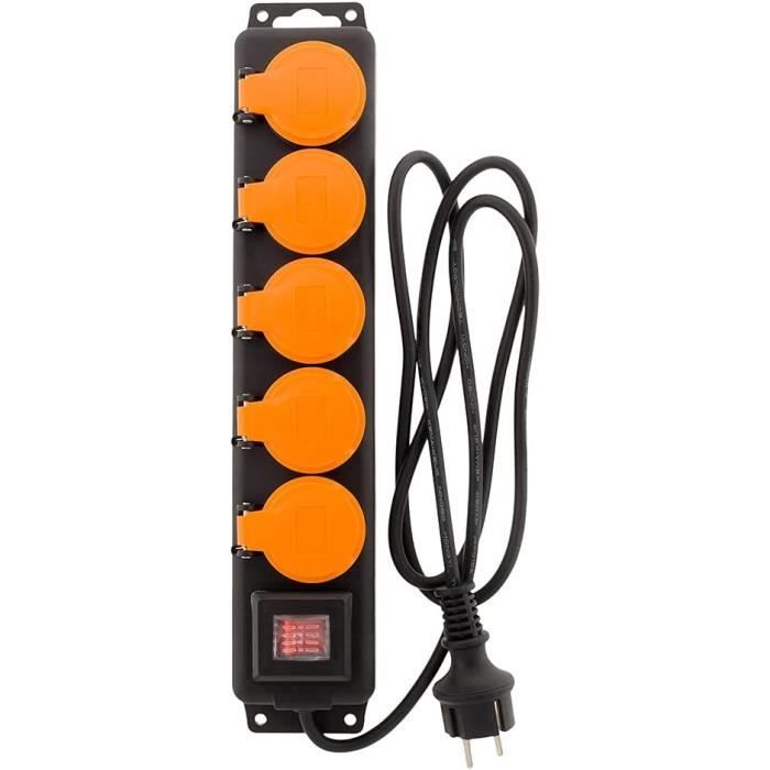 Adaptateur 12V 1.0A étanche IP44 - Câble 2m, Pour Décorations Gonflables, Guirlandes LED - Remplacement Noël, Halloween, Extérieur