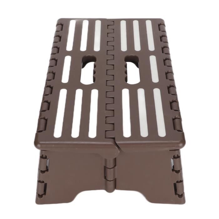 Escabeau pliable portable pour personnes âgées, enceintes, salle de bain, voyage, capacité de charge jusqu'à 136 kg, 37,8 x 21,6 x 13 cm