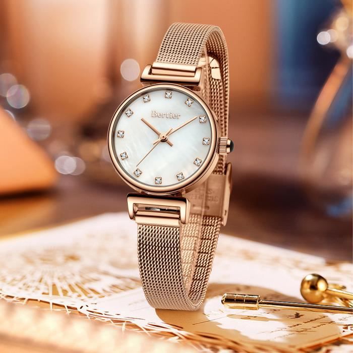 Cdiscount Montre Maille Argent Femme Montre Femme Nouvelle