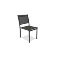 Ensemble table et chaises de jardin - 146 x 100 x 74,5 cm - Aluminium - Oviala - Gris-2