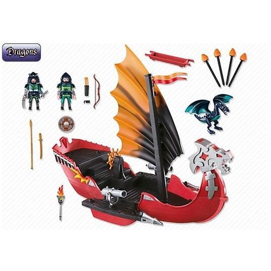 Bateau Drakkar Playmobil 5481 - Vaisseau Du Dragon Avec Accessoires (occasion)