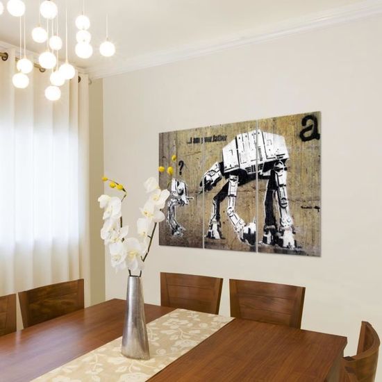 Runa Art Papier Peint Intissé Mural 308 X 220 Cm Collage Banksy Moderne Toison Salon Chambre à Coucher Salle - Tableaux Muraux Tapisserie Photo - Coloré 9084010a