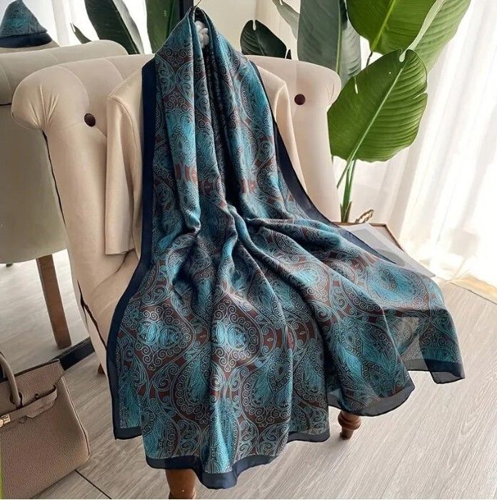 Foulard Western Avec Concho Argent Et Pierre Turquoise - Femme - Neuf