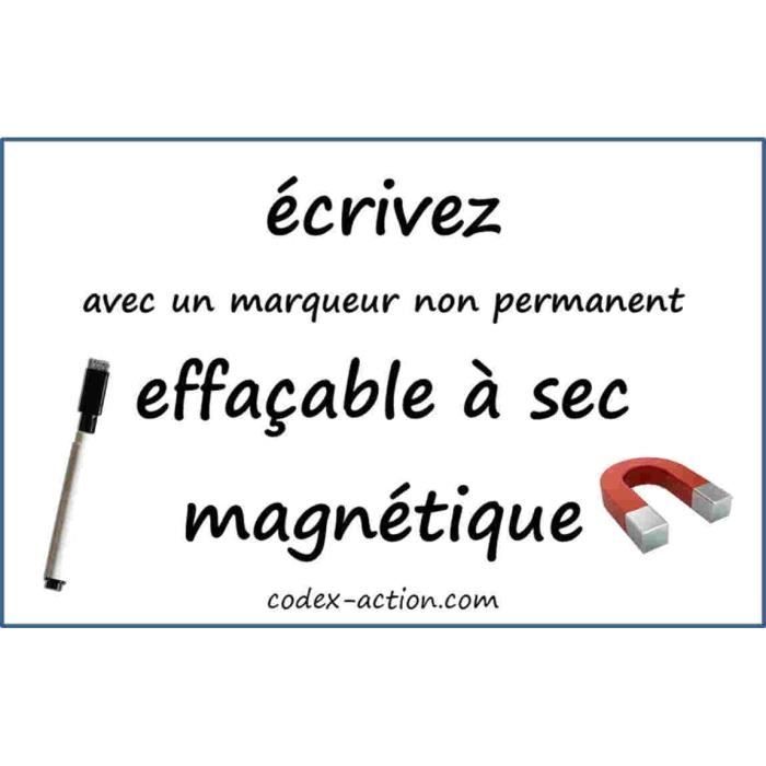 Pense bête magnétique frigo effaçable Photo Tour Eiffel 15x10 cm avec  marqueur effaçable magnétique - Tableau frigo magnétique effaçable - liste  à faire, pense bête
