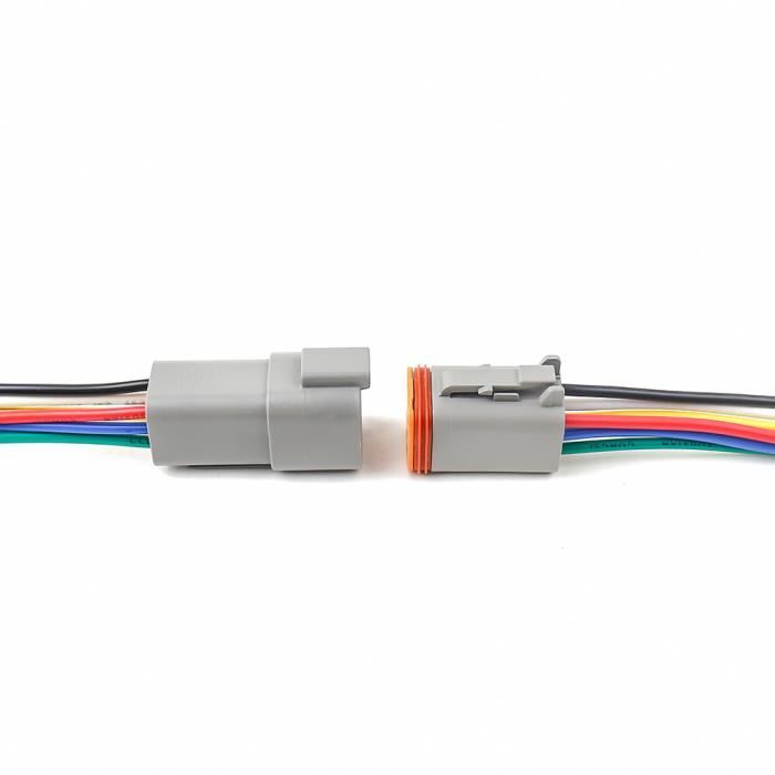Connecteur Deutsch 6 Broches Étanche IP68 - Kit Câblage Pour Camion, Moto, Bateau